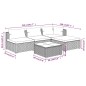 vidaXL Set muebles de jardín 5 piezas y cojines ratán sintético marrón vidaXL Set muebles de jardín 5 piezas y cojines ratán sintético marrón