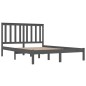 vidaXL Estructura de cama madera maciza de pino gris 120x200 cm vidaXL Estructura de cama madera maciza de pino gris 120x200 cm