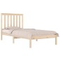 vidaXL Estructura de cama de madera maciza de pino 90x200 cm vidaXL Estructura de cama de madera maciza de pino 90x200 cm