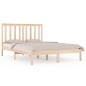 vidaXL Estructura de cama de madera maciza de pino 200x200 cm vidaXL Estructura de cama de madera maciza de pino 200x200 cm