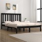 vidaXL Estructura de cama madera maciza de pino negro 120x200 cm