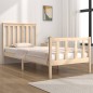 vidaXL Estructura de cama madera maciza de pino 75x190 cm