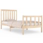 vidaXL Estructura de cama madera maciza de pino 75x190 cm