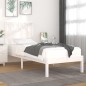 vidaXL Estructura de cama madera maciza de pino blanca 100x200 cm vidaXL Estructura de cama madera maciza de pino blanca 100x200 cm