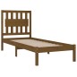 vidaXL Estructura de cama madera maciza pino marrón miel 100x200 cm vidaXL Estructura de cama madera maciza pino marrón miel 100x200 cm