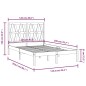vidaXL Estructura de cama madera maciza de pino 120x200 cm vidaXL Estructura de cama madera maciza de pino 120x200 cm