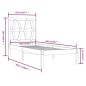 vidaXL Estructura de cama madera maciza pino marrón miel 100x200 cm vidaXL Estructura de cama madera maciza pino marrón miel 100x200 cm