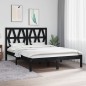 vidaXL Estructura de cama de madera maciza de pino negra 160x200 cm vidaXL Estructura de cama de madera maciza de pino negra 160x200 cm