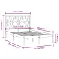 vidaXL Estructura de cama de madera maciza de pino negra 160x200 cm vidaXL Estructura de cama de madera maciza de pino negra 160x200 cm