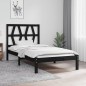 vidaXL Estructura de cama madera maciza de pino negra 90x200 cm vidaXL Estructura de cama madera maciza de pino negra 90x200 cm
