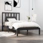 vidaXL Estructura de cama madera maciza de pino gris 90x200 cm vidaXL Estructura de cama madera maciza de pino gris 90x200 cm