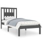 vidaXL Estructura de cama madera maciza de pino gris 90x200 cm vidaXL Estructura de cama madera maciza de pino gris 90x200 cm
