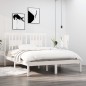 vidaXL Estructura de cama madera maciza de pino blanco 120x200 cm vidaXL Estructura de cama madera maciza de pino blanco 120x200 cm
