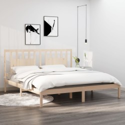 vidaXL Estructura de cama madera maciza 180x200 cm