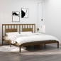 vidaXL Estructura de cama madera maciza de pino marrón miel 200x200 cm vidaXL Estructura de cama madera maciza de pino marrón miel 200x200 cm