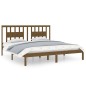 vidaXL Estructura de cama madera maciza de pino marrón miel 200x200 cm vidaXL Estructura de cama madera maciza de pino marrón miel 200x200 cm