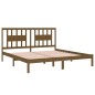 vidaXL Estructura de cama madera maciza de pino marrón miel 200x200 cm vidaXL Estructura de cama madera maciza de pino marrón miel 200x200 cm