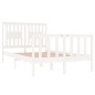vidaXL Estructura cama doble pequeña madera maciza blanca 120x190 cm vidaXL Estructura cama doble pequeña madera maciza blanca 120x190 cm
