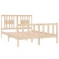 vidaXL Estructura de cama madera maciza 140x190 cm vidaXL Estructura de cama madera maciza 140x190 cm