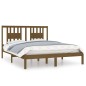 vidaXL Estructura de cama madera maciza marrón miel 150x200 cm vidaXL Estructura de cama madera maciza marrón miel 150x200 cm