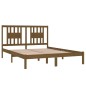 vidaXL Estructura de cama madera maciza marrón miel 150x200 cm vidaXL Estructura de cama madera maciza marrón miel 150x200 cm