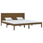 vidaXL Estructura de cama madera maciza de pino marrón miel 200x200 cm vidaXL Estructura de cama madera maciza de pino marrón miel 200x200 cm