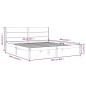vidaXL Estructura de cama madera maciza de pino marrón miel 200x200 cm vidaXL Estructura de cama madera maciza de pino marrón miel 200x200 cm