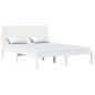vidaXL Estructura de cama de madera maciza de pino blanco 140x190 cm vidaXL Estructura de cama de madera maciza de pino blanco 140x190 cm