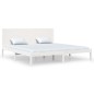 vidaXL Estructura de cama madera maciza blanca Super King 180x200 cm