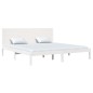 vidaXL Estructura de cama madera maciza blanca Super King 180x200 cm