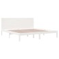 vidaXL Estructura de cama madera maciza de pino blanco 200x200 cm vidaXL Estructura de cama madera maciza de pino blanco 200x200 cm