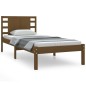 vidaXL Estructura de cama madera maciza pino marrón miel 100x200 cm vidaXL Estructura de cama madera maciza pino marrón miel 100x200 cm