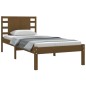 vidaXL Estructura de cama madera maciza pino marrón miel 100x200 cm vidaXL Estructura de cama madera maciza pino marrón miel 100x200 cm
