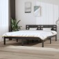 vidaXL Estructura de cama de madera maciza de pino gris 160x200 cm vidaXL Estructura de cama de madera maciza de pino gris 160x200 cm