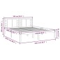 vidaXL Estructura de cama de madera maciza de pino gris 160x200 cm vidaXL Estructura de cama de madera maciza de pino gris 160x200 cm