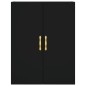 vidaXL Aparador alto madera contrachapada negro 69,5x34x180 cm vidaXL Aparador alto madera contrachapada negro 69,5x34x180 cm