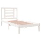 vidaXL Estructura cama individual madera maciza blanco 75x190 cm vidaXL Estructura cama individual madera maciza blanco 75x190 cm
