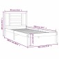 vidaXL Estructura de cama madera maciza de pino gris 90x200 cm vidaXL Estructura de cama madera maciza de pino gris 90x200 cm