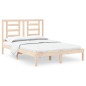 vidaXL Estructura de cama madera maciza de pino 140x190 cm vidaXL Estructura de cama madera maciza de pino 140x190 cm