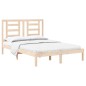 vidaXL Estructura de cama madera maciza de pino 140x190 cm vidaXL Estructura de cama madera maciza de pino 140x190 cm