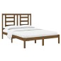 vidaXL Estructura cama pequeña doble madera maciza marrón 120x190 cm vidaXL Estructura cama pequeña doble madera maciza marrón 120x190 cm