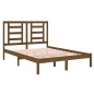 vidaXL Estructura cama pequeña doble madera maciza marrón 120x190 cm vidaXL Estructura cama pequeña doble madera maciza marrón 120x190 cm