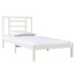 vidaXL Estructura cama individual madera maciza pino blanco 90x190 cm vidaXL Estructura cama individual madera maciza pino blanco 90x190 cm
