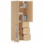vidaXL Aparador alto madera contrachapada color roble 69,5x34x180 cm vidaXL Aparador alto madera contrachapada color roble 69,5x34x180 cm