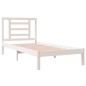 vidaXL Estructura cama individual madera maciza pino blanco 90x190 cm vidaXL Estructura cama individual madera maciza pino blanco 90x190 cm