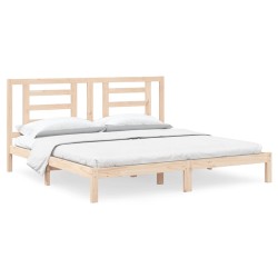vidaXL Estructura de cama de madera maciza de pino 200x200 cm