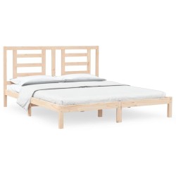 vidaXL Estructura de cama madera maciza 180x200 cm