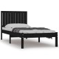 vidaXL Estructura cama individual madera maciza pino negra 90x190 cm vidaXL Estructura cama individual madera maciza pino negra 90x190 cm