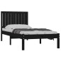 vidaXL Estructura cama individual madera maciza pino negra 90x190 cm vidaXL Estructura cama individual madera maciza pino negra 90x190 cm