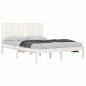 vidaXL Estructura de cama King Size madera maciza blanco 150x200 cm vidaXL Estructura de cama King Size madera maciza blanco 150x200 cm